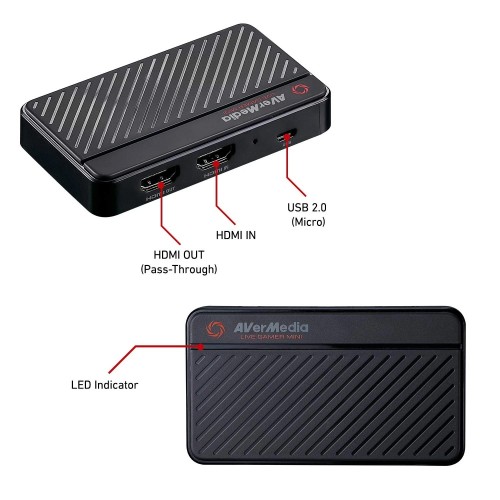 AVerMedia GC311 Micro USB Full HD Live Gamer Mini Game Capture Card (Black)