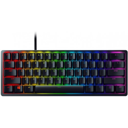 Razer Huntsman Mini 60% Optical Gaming Keyboard Purple Switch – Compact, RGB, 100M Keystrokes
